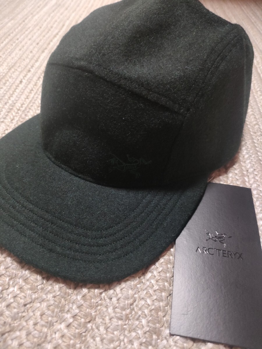新品 未使用 ARC'TERYX アークテリクス ウール キャップ Wool Calidum 5 Panel Hat ダークグリーン フリーサイズ拍卖