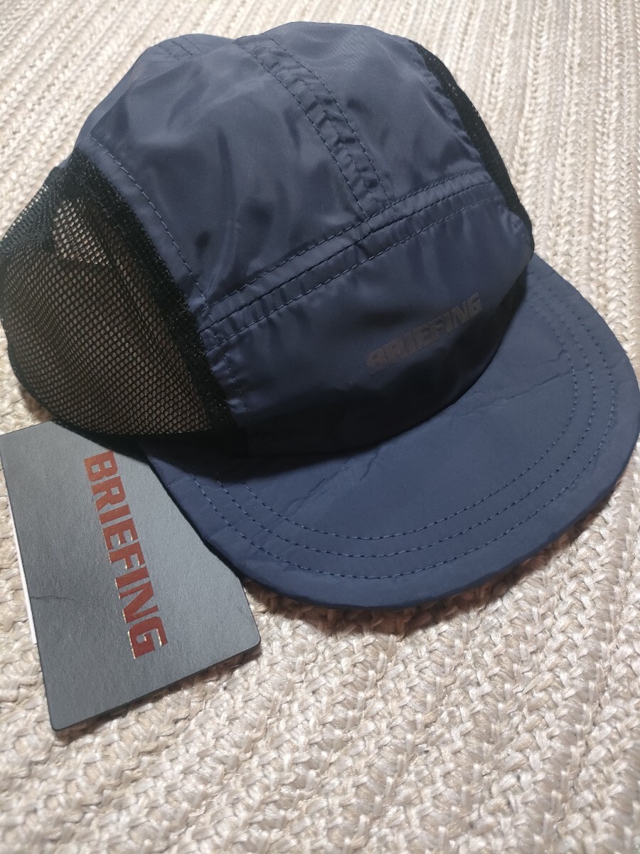 新品 BRIEFING ブリーフィング 軽量 サイクル キャップ ネイビー 紺 帽子 メッシュ フリーサイズ メンズ 未使用拍卖