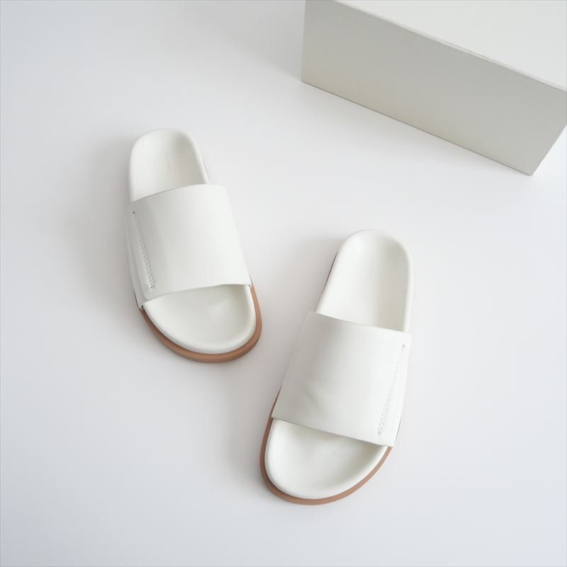 2023SS / TODAYFUL トゥデイフル / Leather Slide Sandals サンダル 38 / 12311001 / 2405-0056拍卖