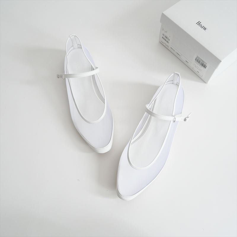 2024SS / 未使用 / GALLARDA GALANTE / Hoaw. ハァウ / チュールメリージェーン フラットシューズ 38 / GGZ5041113A0002 / 2502-0779拍卖