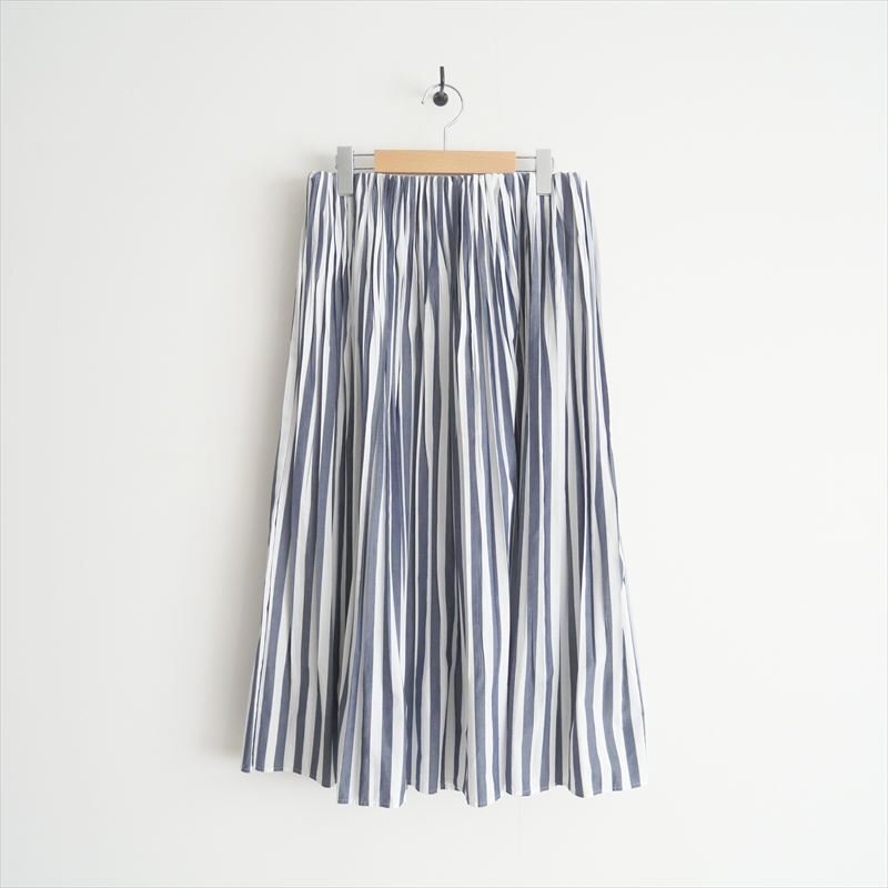 2023SS / GALERIE VIE ギャルリーヴィー / ストライプブロード プリーツスカート / 23053105339 / 2503-0497拍卖