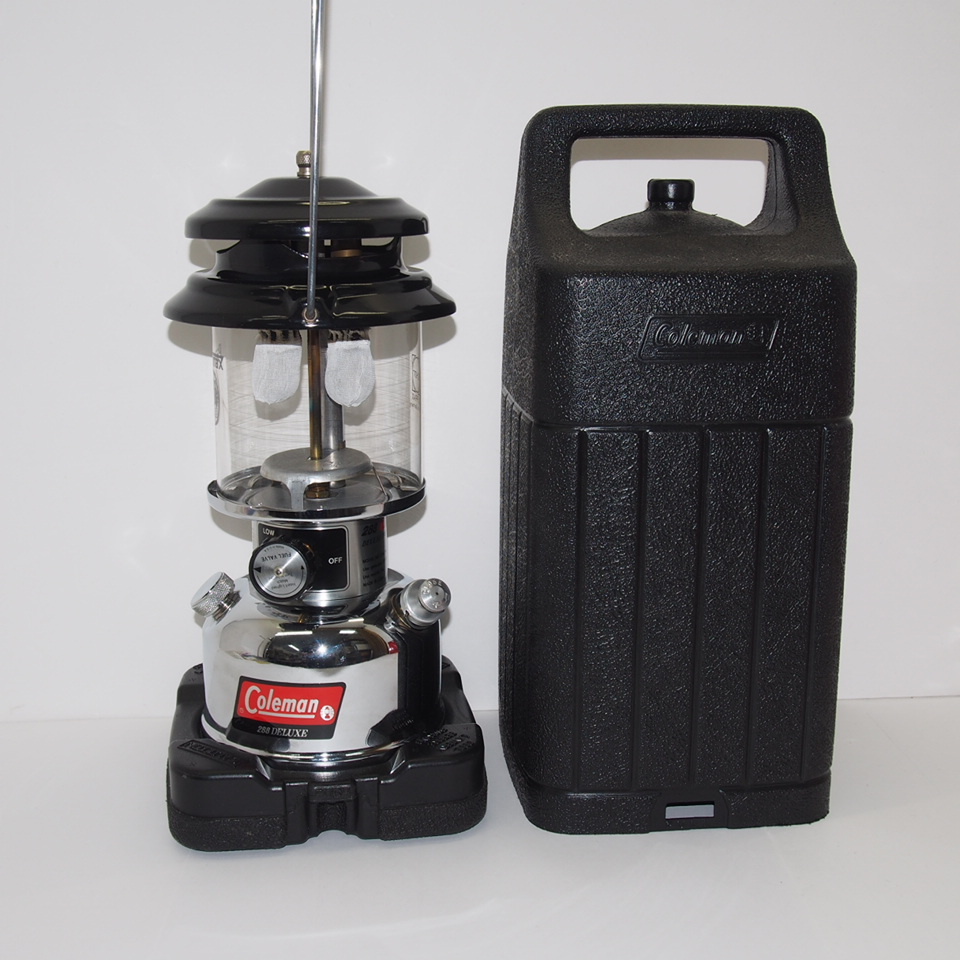 Coleman コールマン 288 DELUXE TWO MANTLE ガソリンランタン 収納ケース付き 中古 ∴WS1985拍卖