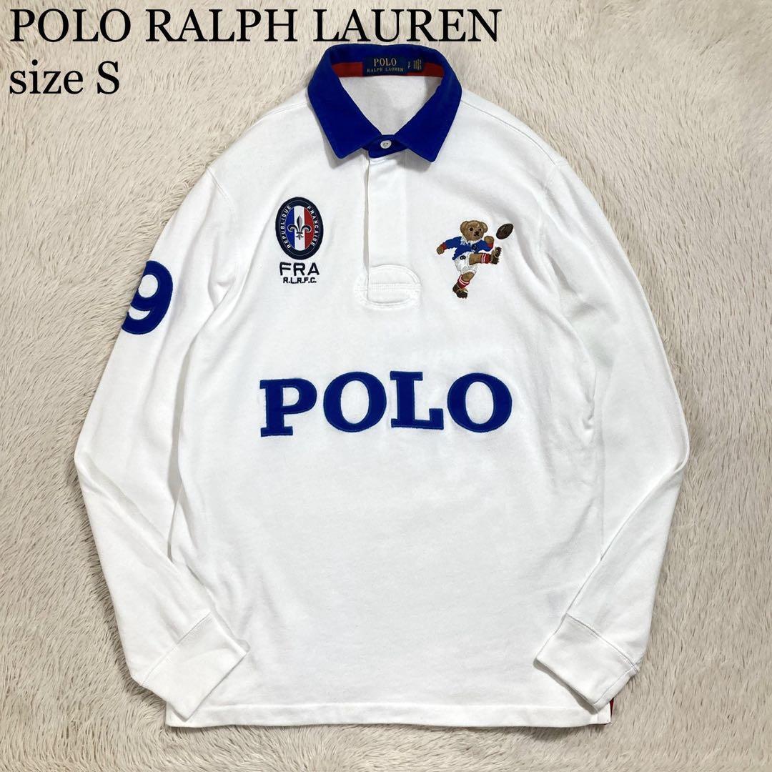 POLO RALPH LAUREN ポロラルフローレン ラガーシャツ ポロベア 長袖 ポロシャツ 刺繍ロゴ コットン拍卖
