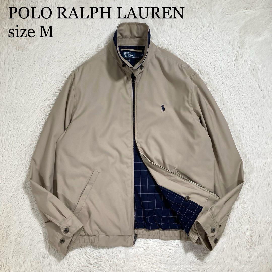 美品 POLO RALPH LAUREN ポロラルフローレン ドリズラージャケット ポニーロゴ ピーチスキン ジップ拍卖