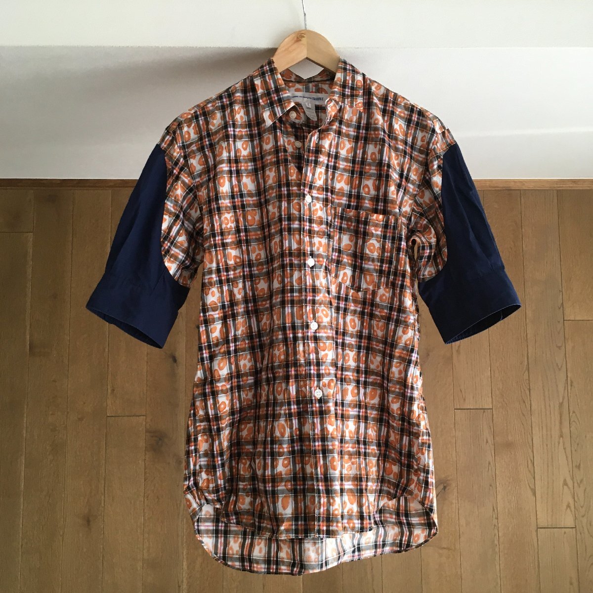 即決 美品 コムデギャルソンシャツ COMME des GARCONS SHIRT 半袖 シャツS TM拍卖