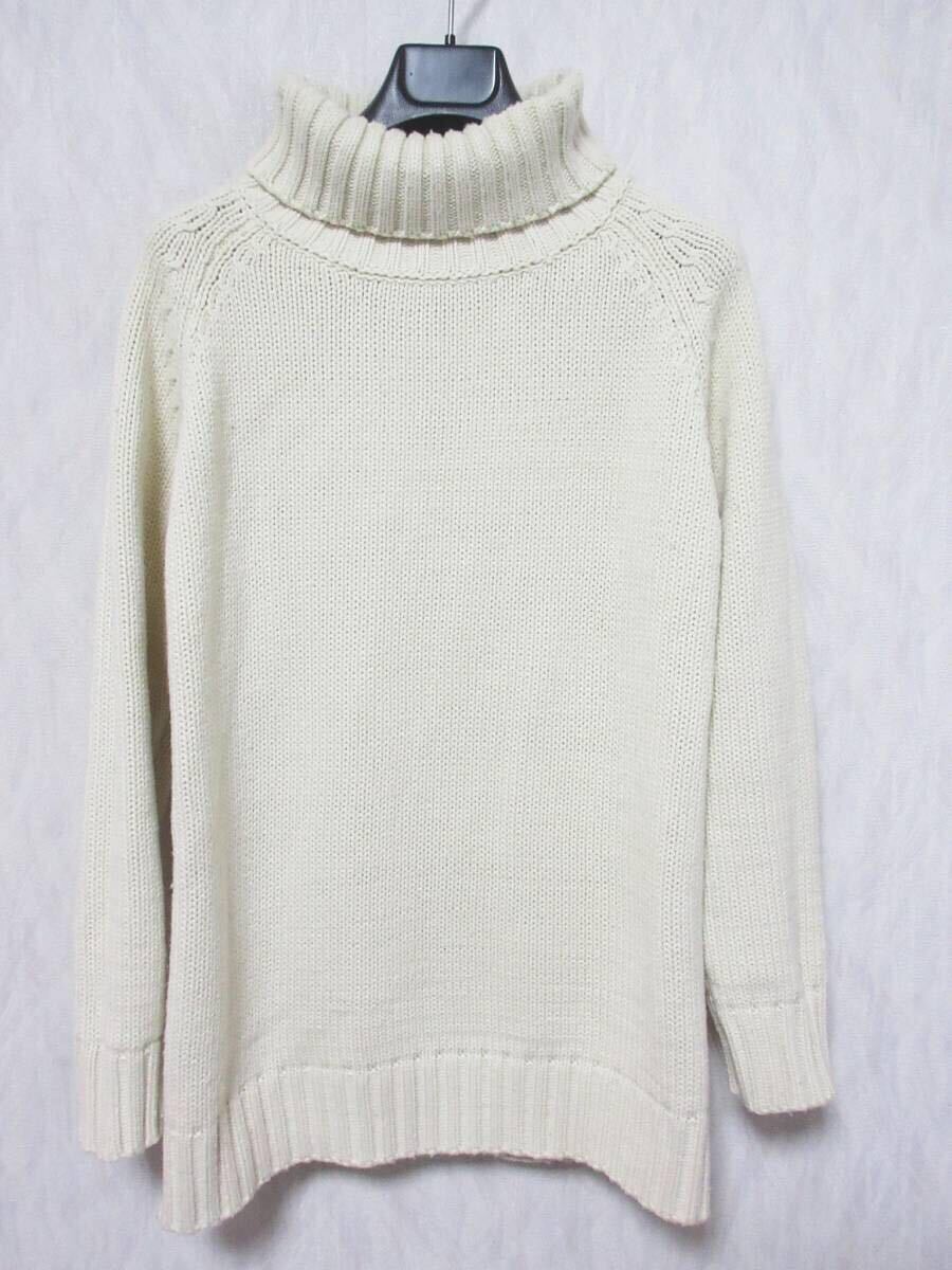 Temptation テンプテーション 長袖 ニット セータ タートルネック メンズ M 白系 irmri kn881拍卖