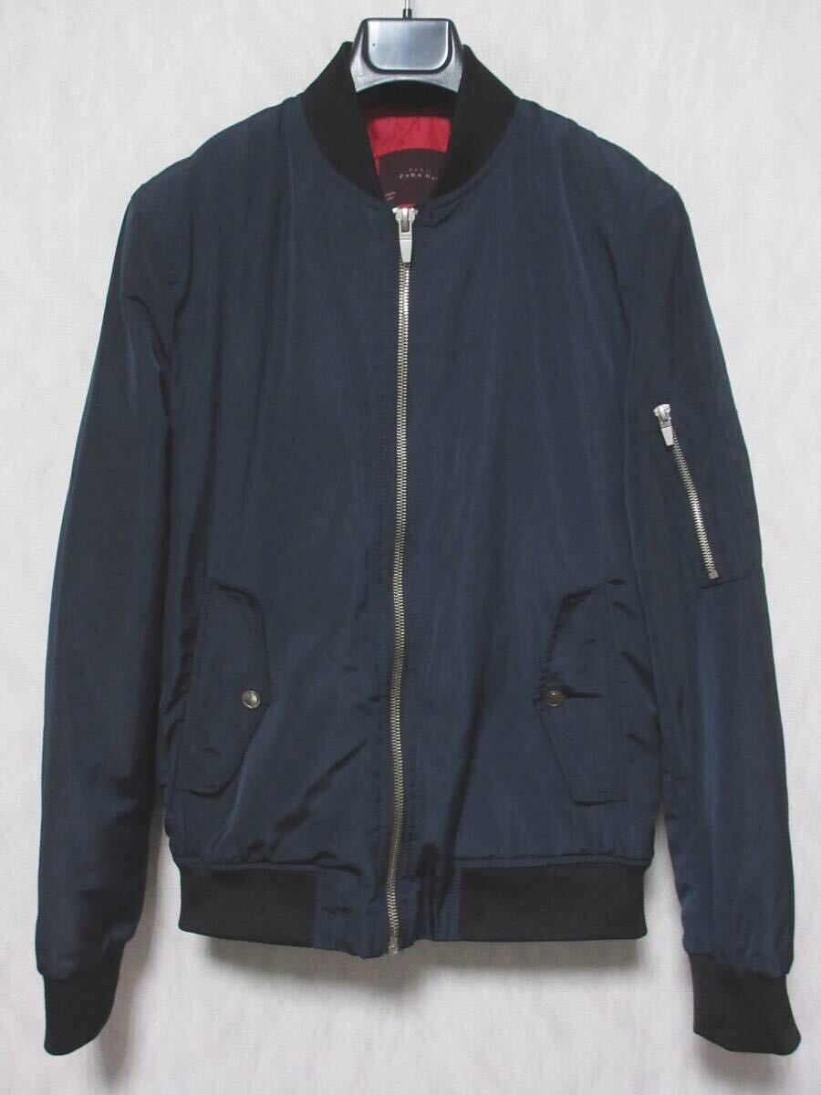 ZARA MAN ザラ ジャケット ジャンパー 中綿 メンズ S 38 紺 irmri kn842拍卖