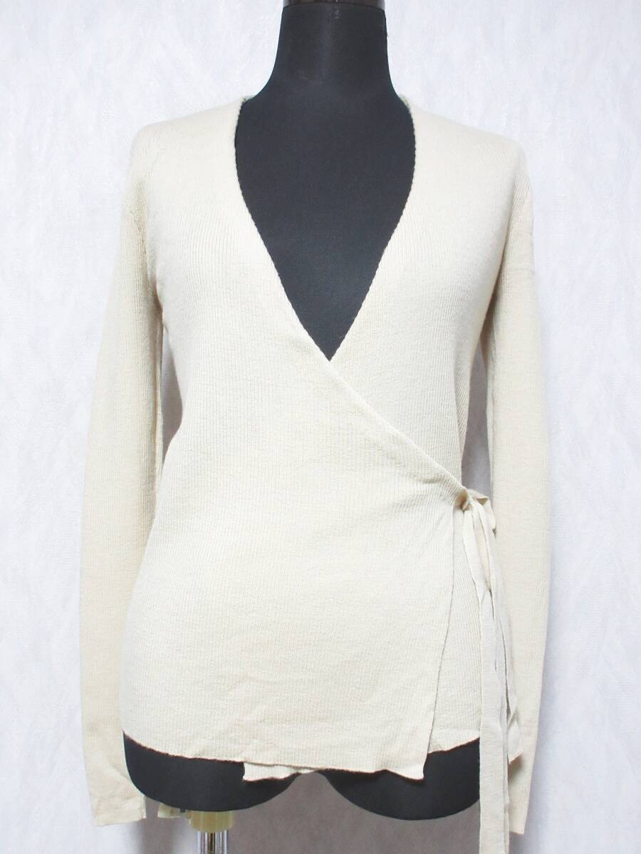 Ralph Lauren ラルフローレン ウール×キャメル カシュクール 巻き ニット レディース S ベージュ yg7173拍卖