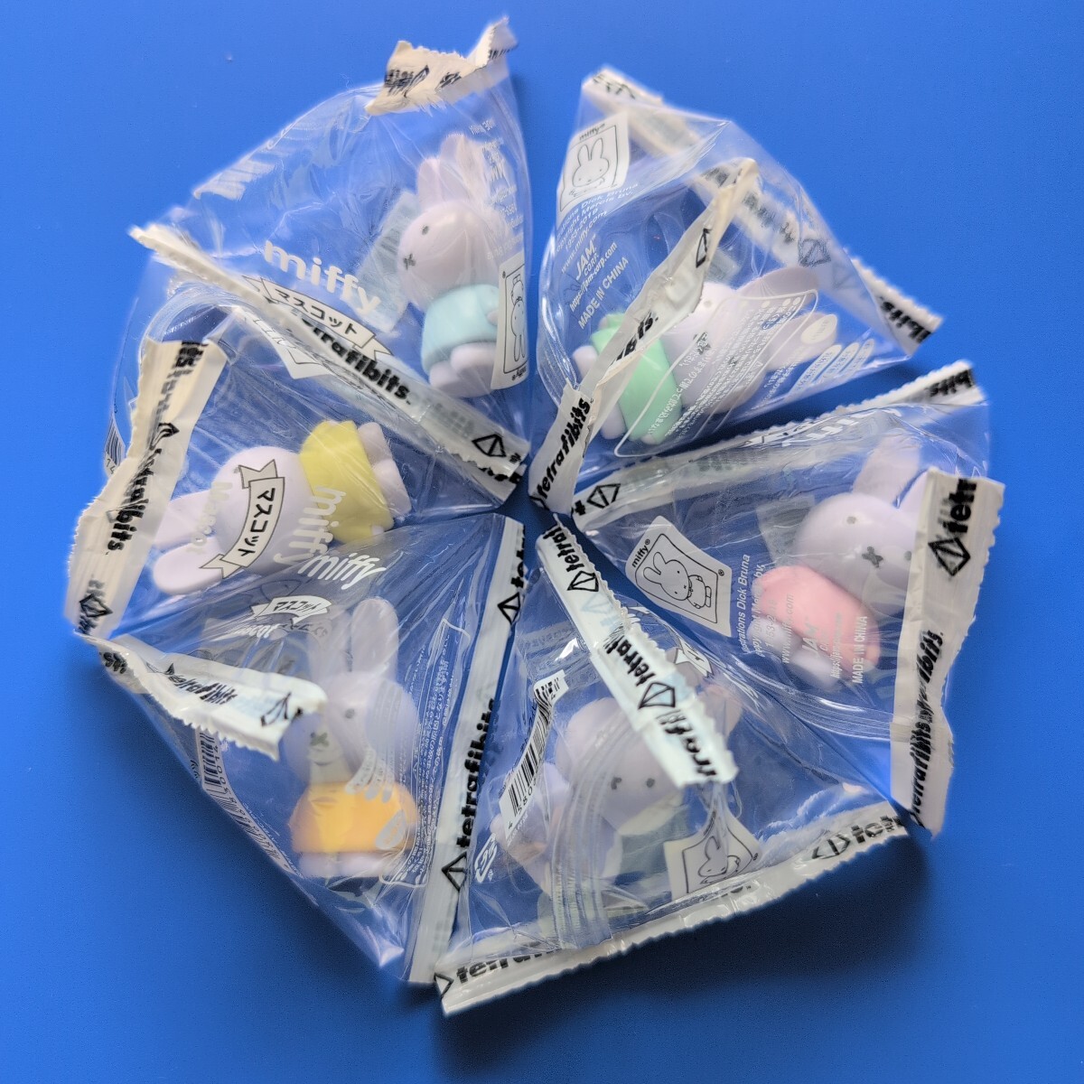 ★ミッフィー★miffy テトラフィビッツマスコット★パステルカラー★6個セット★新品未開封拍卖