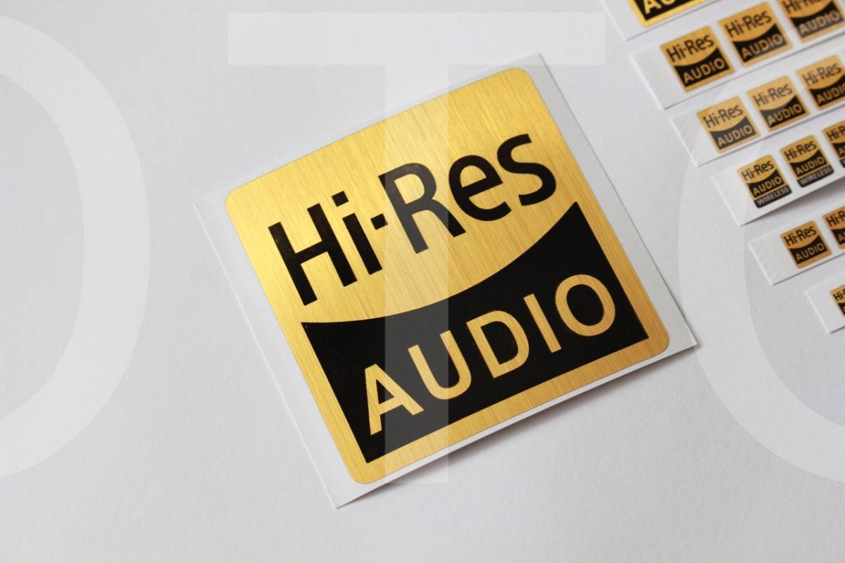 Hi-Resラベルシール Hi70 70mm 1枚 AK4499EQ ES9039PRO D/Aコンバーター USB DAC アンプ ハイレゾ Audio 音源 ケース 貼付用 送料110円拍卖