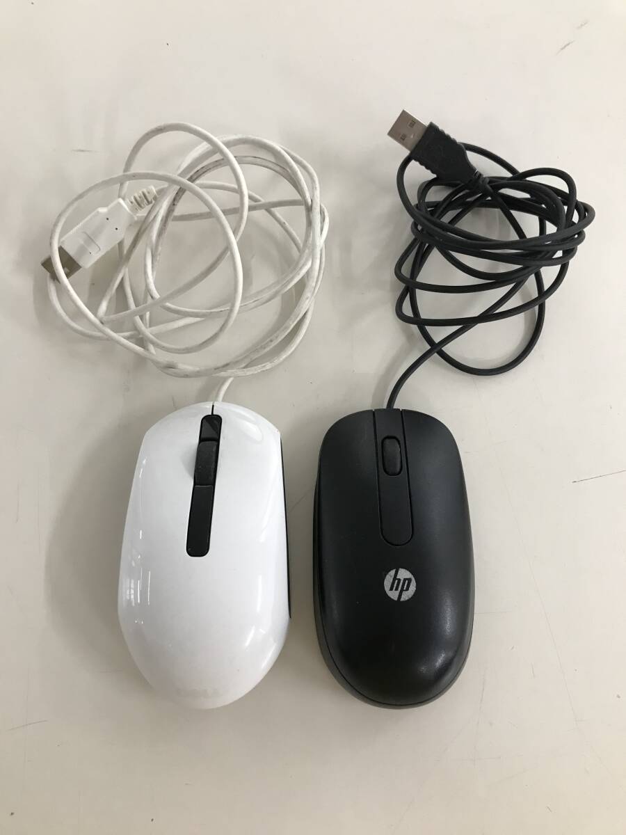 DELL デル HP USB 有線 マウス 2個 まとめ売り ジャンク ICES-003 CLASS-B MODMUO 2G55拍卖
