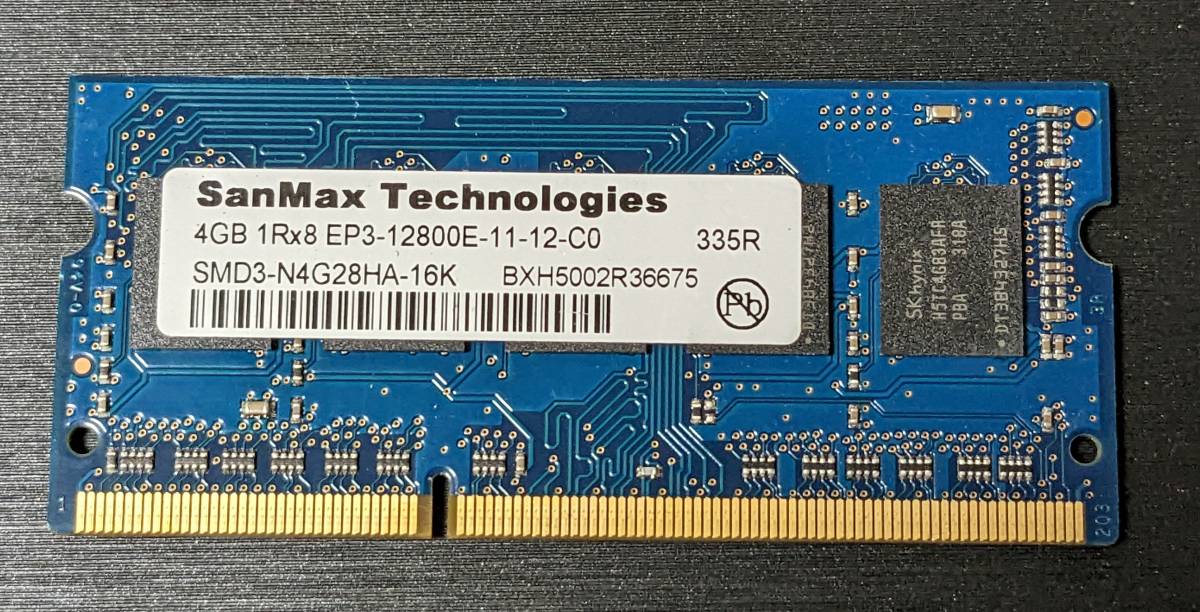 SanMax EP3-12800E DDR3 ECC 4GB メモリ 大量在庫 業者様歓迎 拍卖