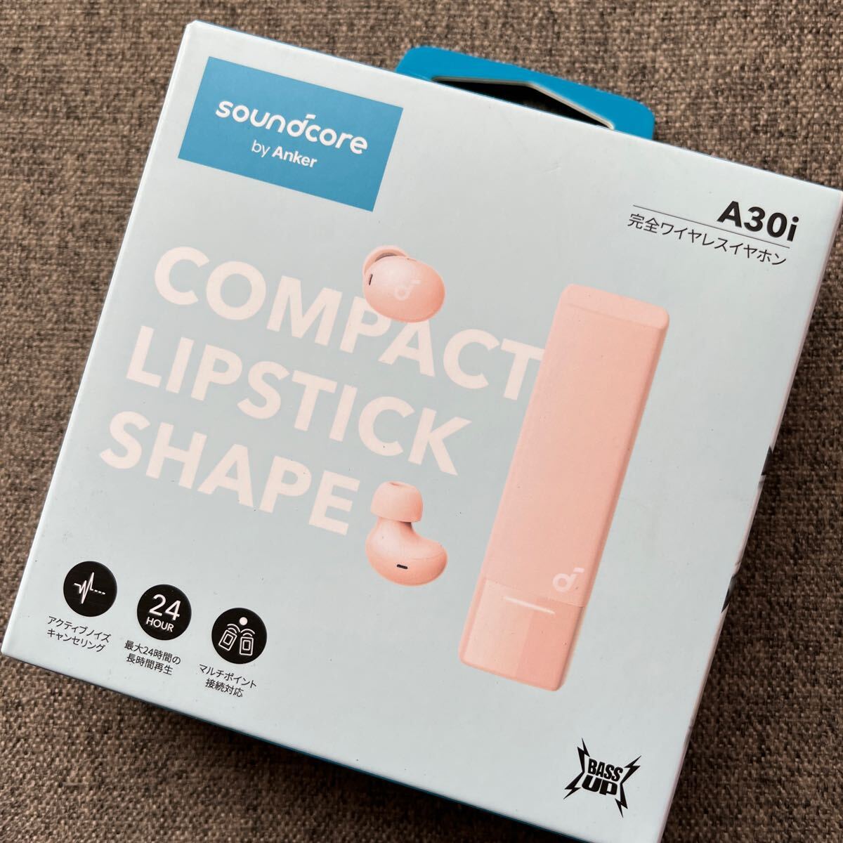 送料込!アンカー 完全ワイヤレスイヤホン Soundcore A30i A3958N51 ピンク リップスティック イヤホン ワイヤレス拍卖