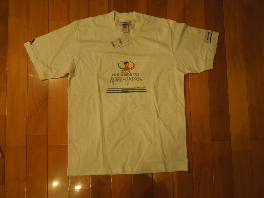日韓ワールドカップ サッカー ADIDAS アディダス Tシャツ Lサイズ拍卖