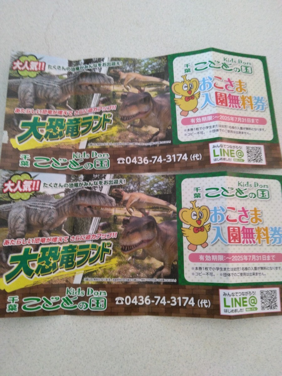 こどもの国 子供 入園券 2枚セット 無料 キッズ 幼児 小学生 子供招待券 2枚の価格 市原 千葉県 キッズダム拍卖