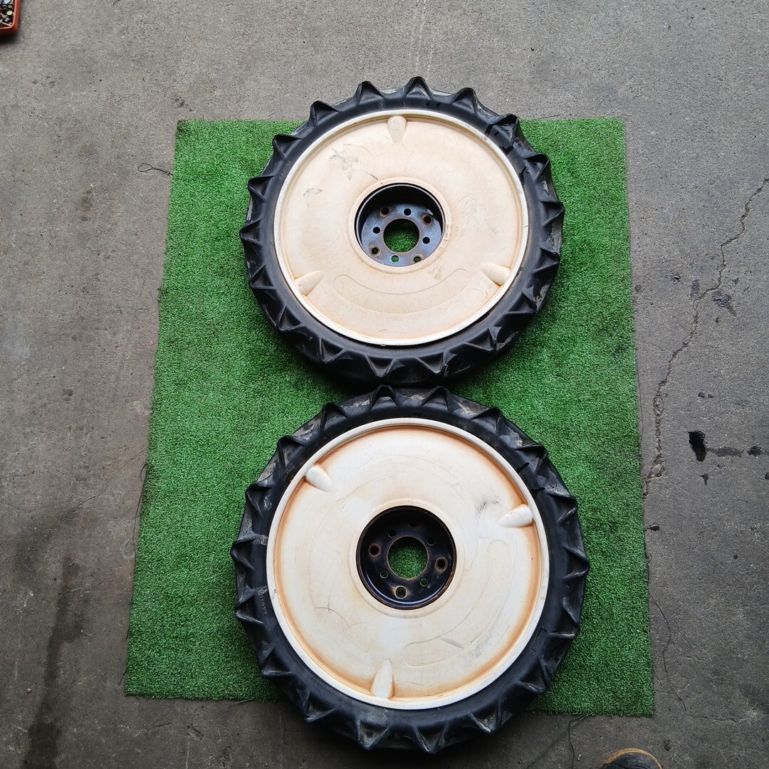 福井発 田植え機 タイヤ 650×95 ホイール 左右セット マルチピッチ拍卖