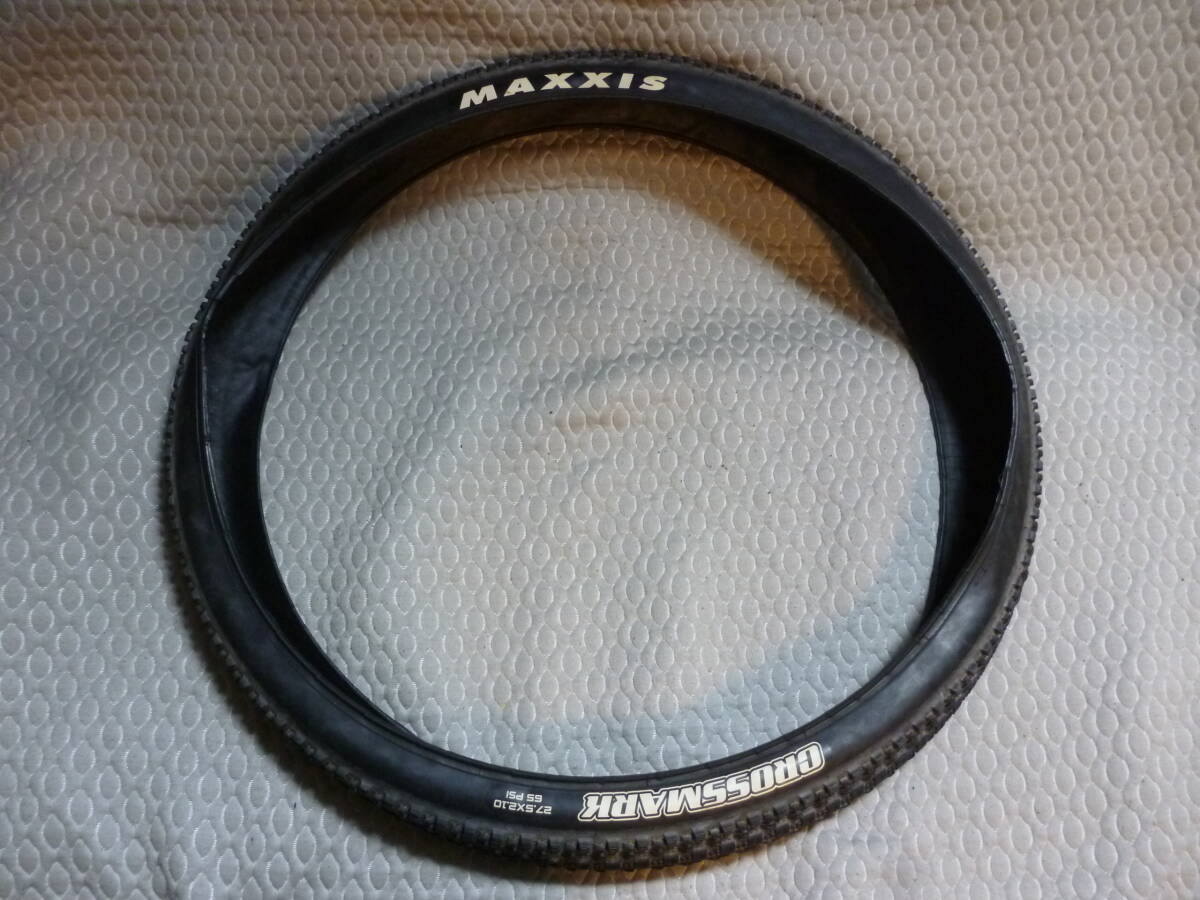★ほぼ新品!! 10分山 27.5×2.1 650B マキシス CROSSMARK 1本セット 直接引取り歓迎拍卖