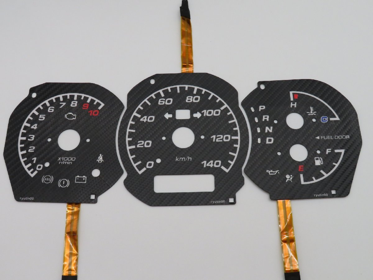 新品 ELメーター コペン AT 黒 カーボン 白発光 シンプル L880K拍卖