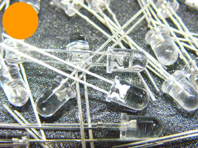 5mm オレンジ 30000mcd 30個 超高輝度 砲弾型 LED拍卖