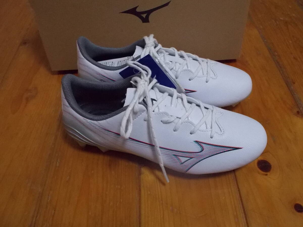 ミズノ フットボールシューズ αセレクトJr 22cm P1GB236509 ホワイト 新品拍卖