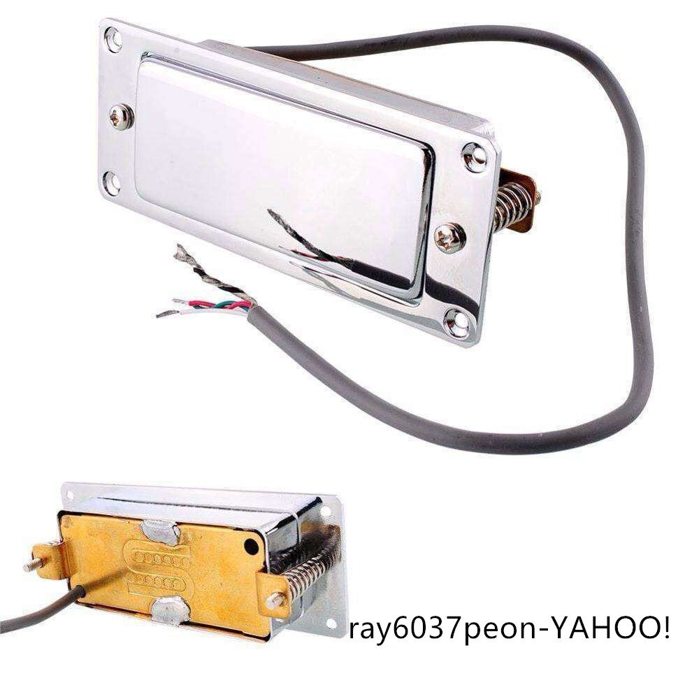 クロームカバーミニハムバッカーピックアップアルニコvバーマグネットエレキギタービンテージトーン ミニハム拍卖