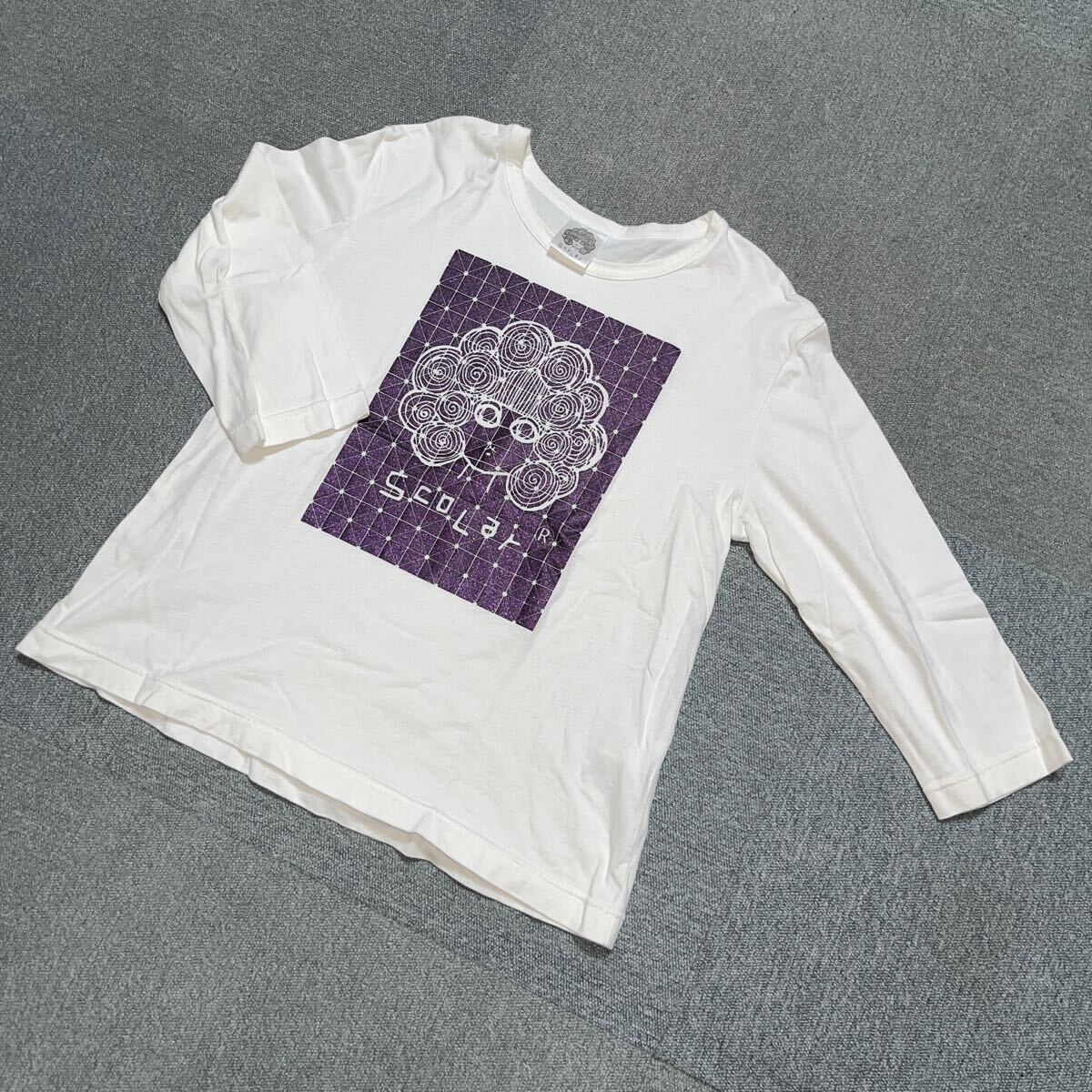 SCOLAR スカラーちゃん ホワイト 白 試着又は数回使用 Lサイズ 即決あり早い者勝ち! 五分袖拍卖