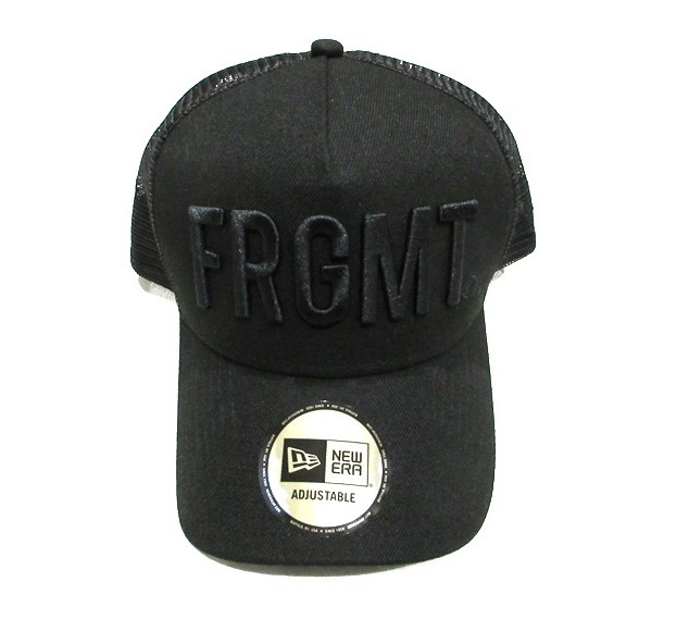 FRAGMENT DESIGN NEW ERA 9FORTY A-frame トラッカー キャップ BLACK 新品未使用 FRGMT フラグメント ニューエラ メッシュキャップ 黒色拍卖