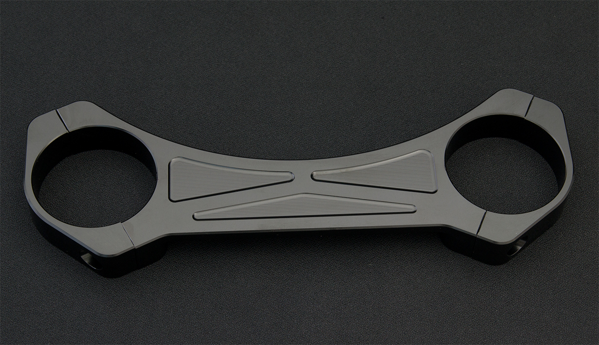 SR400 SR500用フロントフォークスタビライザー Fork brace Black拍卖