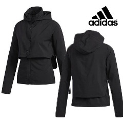 新品未使用品タグ付き adidas アディダス ジャケット ウィンドブレーカー ジャンパー アウター ランニング レディースL黒ブラック拍卖