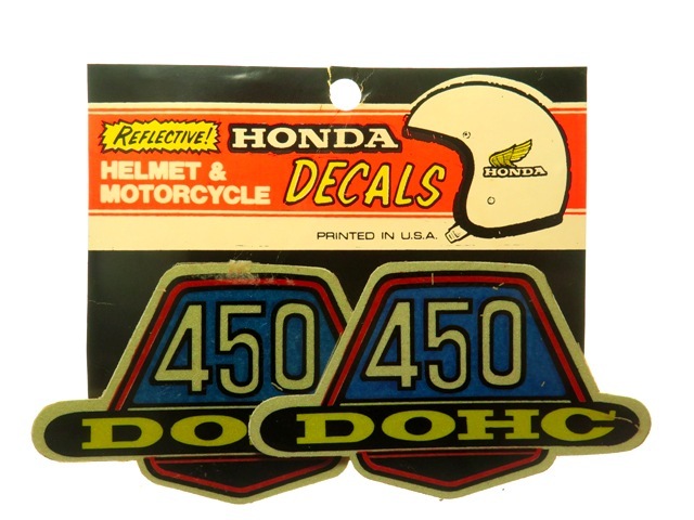 〇'70s ホンダ CB450 デカール NOS 2枚入り Made in USA拍卖