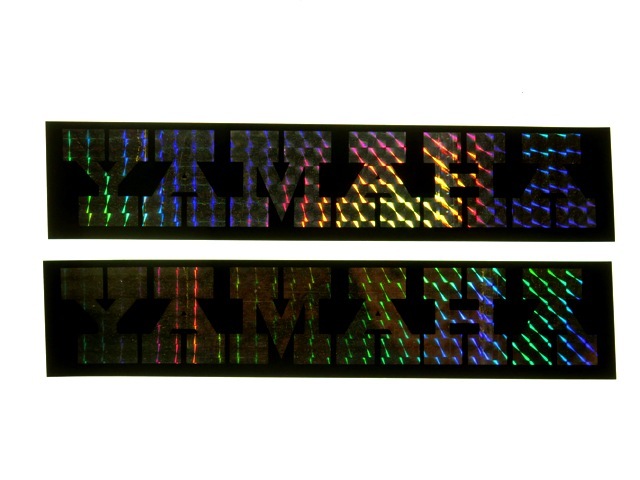 〇'70s YAMAHA ヤマハ 光るレインボーデカール NOS 2枚拍卖