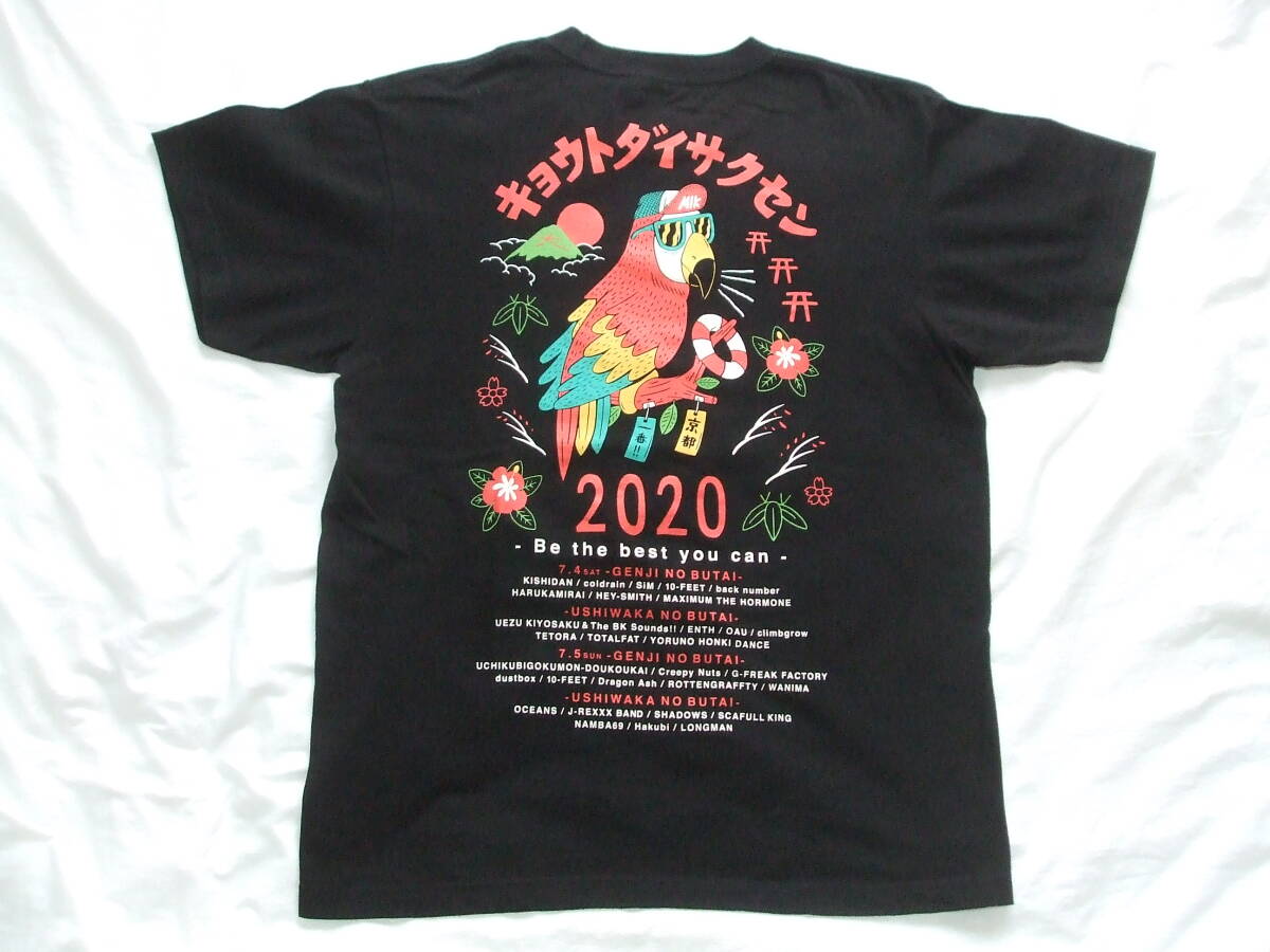 10-FEET 京都大作戦2020 オフィシャルTシャツ 「オウムTシャツ」ブラック Mサイズ拍卖