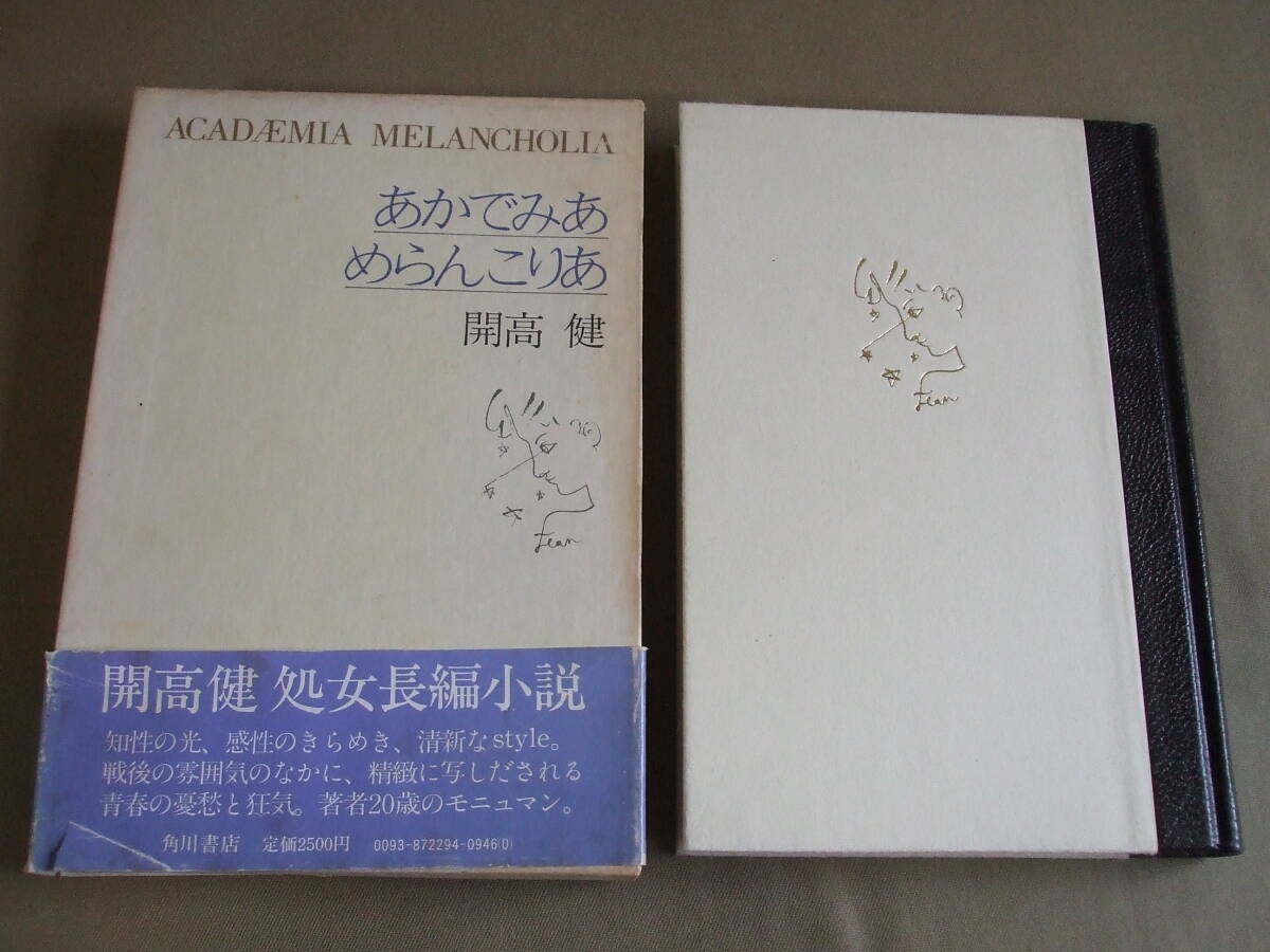 開高健 「あかでみあ めらんこりあ」函入り帯付き 昭和56年 初版拍卖