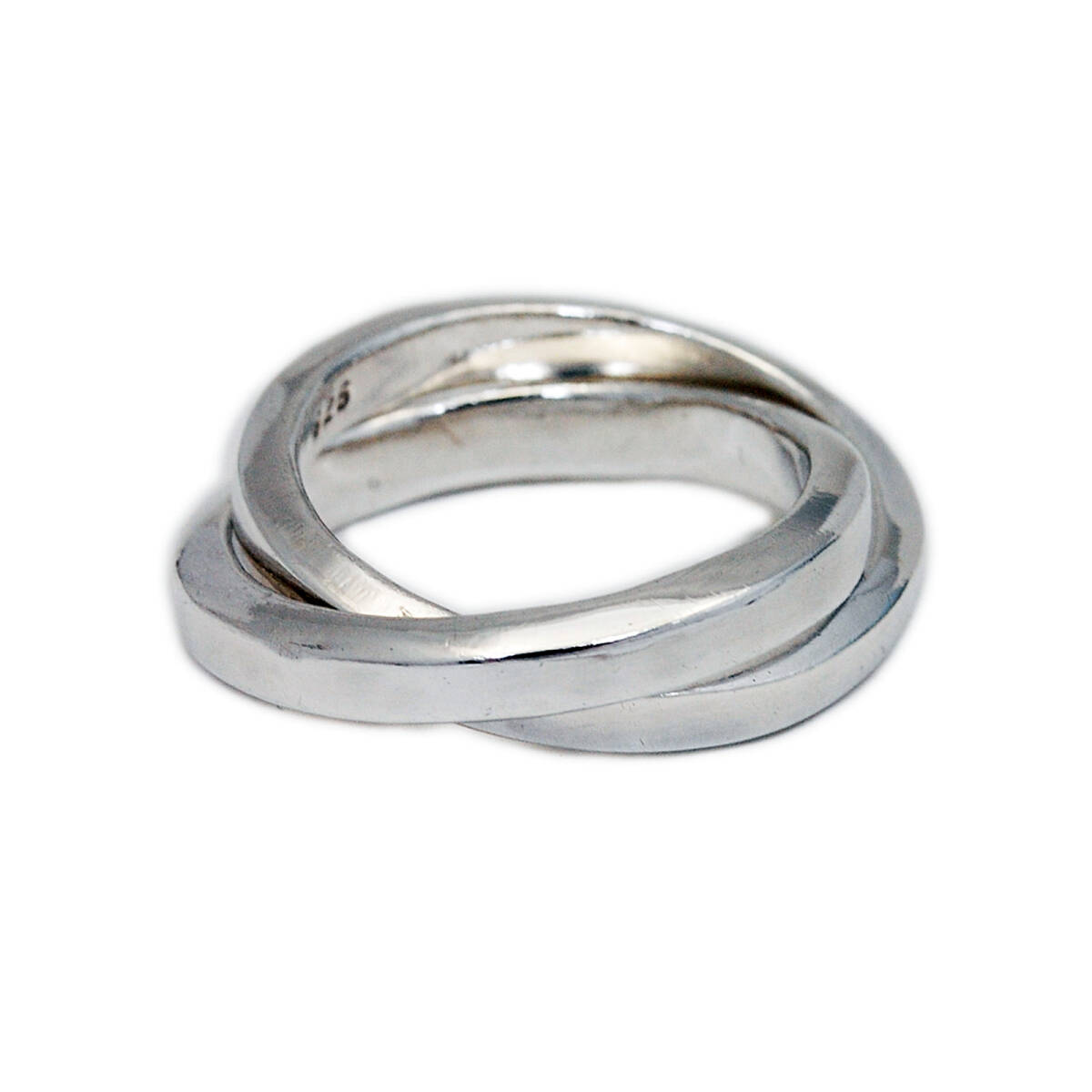 9号 10号 12号 14号 ダブルリング925シルバーリング 925刻印あり EC-R049拍卖