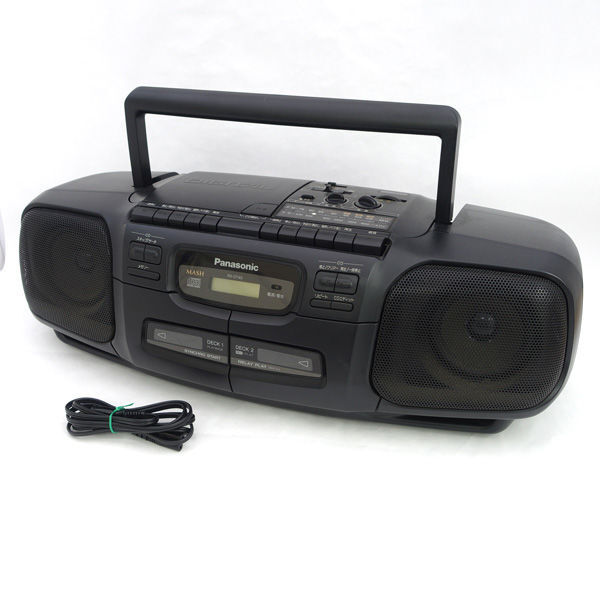 ★ パナソニック CDラジカセ ダブルカセット 1995年製 ジャンク品 RX-DT45(0220522991)拍卖
