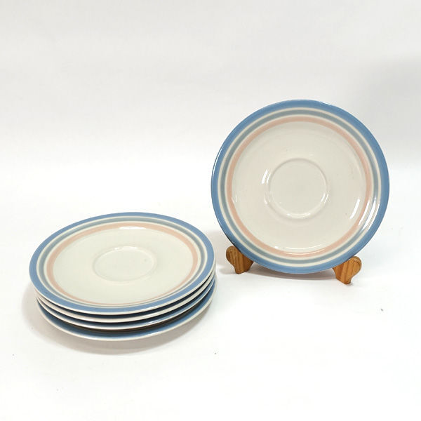 ★ GNTER NATIONALSTONEWARE 洋食器 GNTER NATIONAL レトロなプレートセット(5P) (0220521699)拍卖