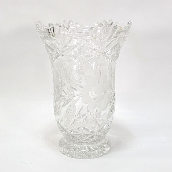 ★ SUDETY 花器 SUDETY ポーランド製クリスタル花瓶 (0220522222)拍卖