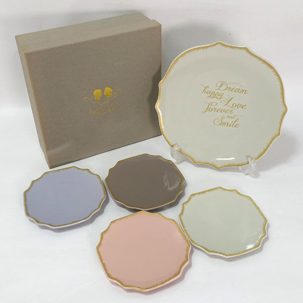 ★ DEUXMERCI 洋食器 DEUXMERCI パーティーセット(大1 小皿4) (0220518013)拍卖