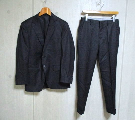 f908 gotairiku 五大陸 2釦スーツ グレー系 オンワード樫山 92拍卖