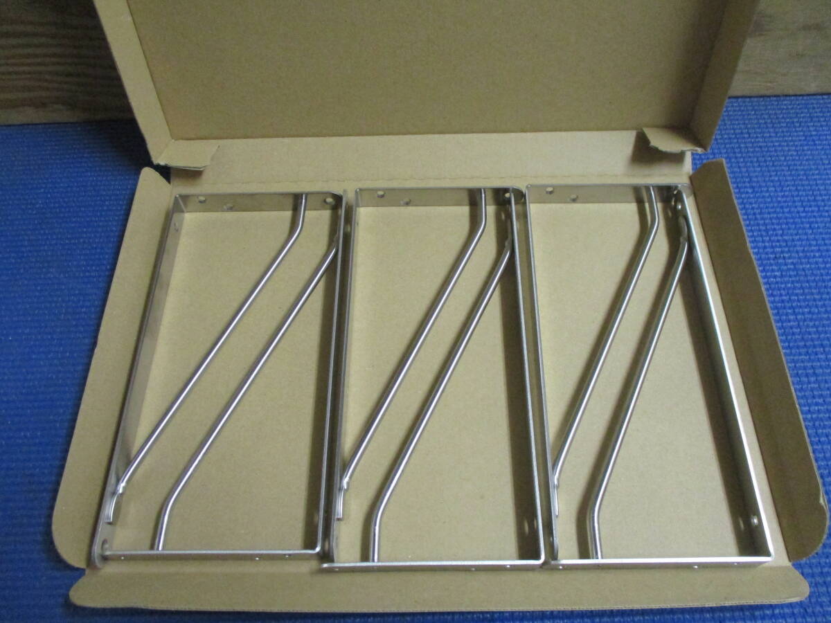 棚受け ステンレス棚受 6ケ(3組)で¥3000 送料¥185(クリックポスト) 拍卖