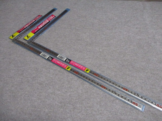 曲尺 指金 50cm 建築 鉄工用 メーカー シンワ 品番 10030 2ケで¥4800 送料無料拍卖