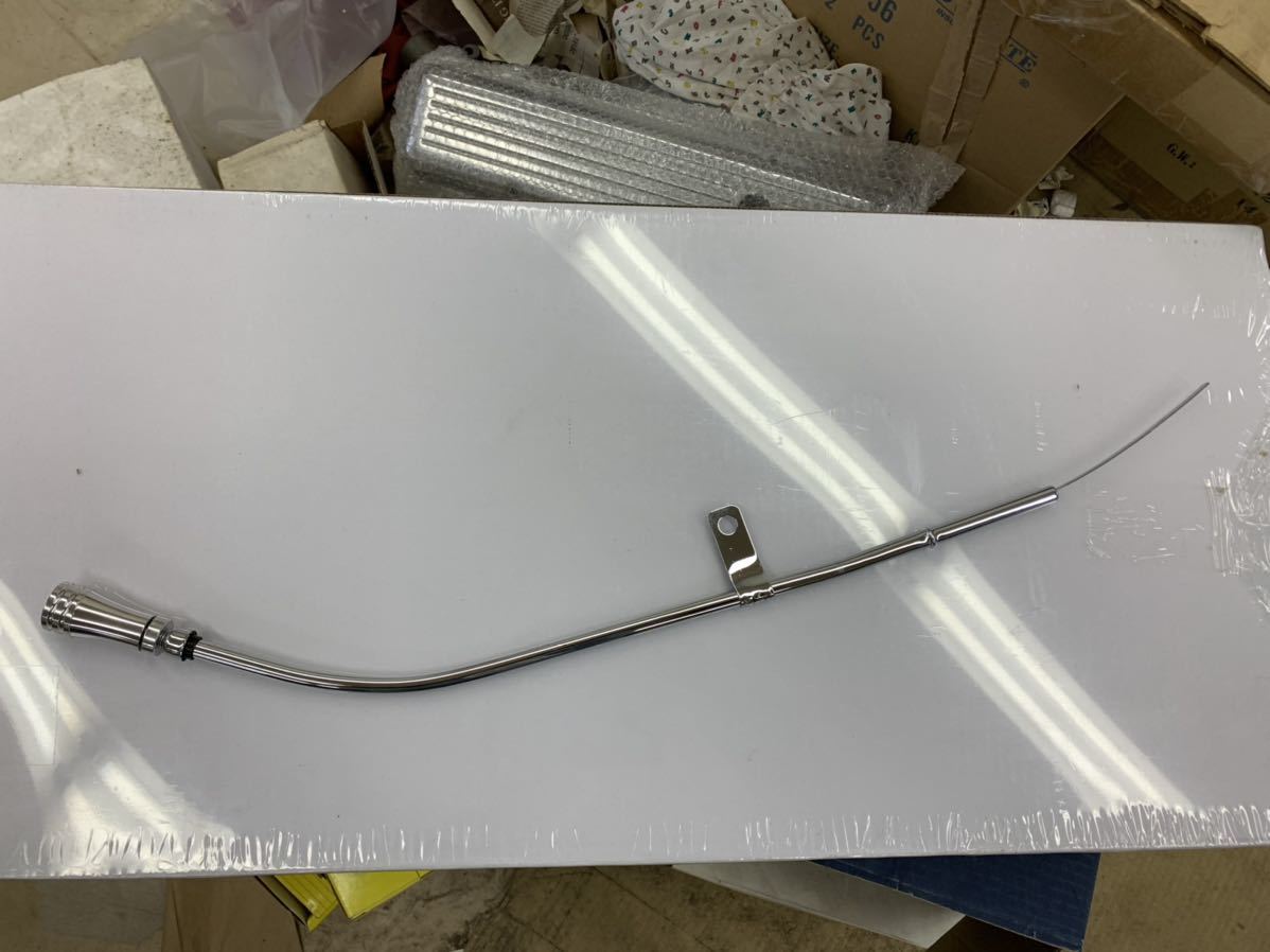 シボレースモールブロックレイト用クロームエンジンディップスティックビレットノブ。インパラベルエアエルカミーノローライダーハイドロ拍卖