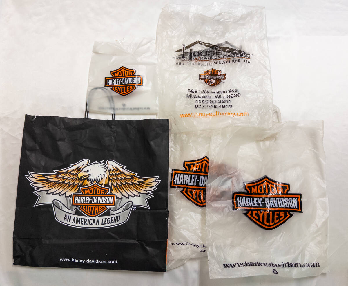 3Q売切!税無し◇ハーレーダビッドソン 紙袋など 空袋まとめて★ハーレーグッズ★★0502-3拍卖