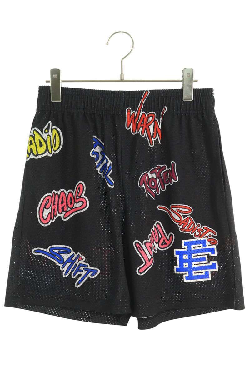 エリック・エマニュエル サイズ:M MATTYBOYプリントメッシュ総柄ハーフパンツ 中古 SS07拍卖