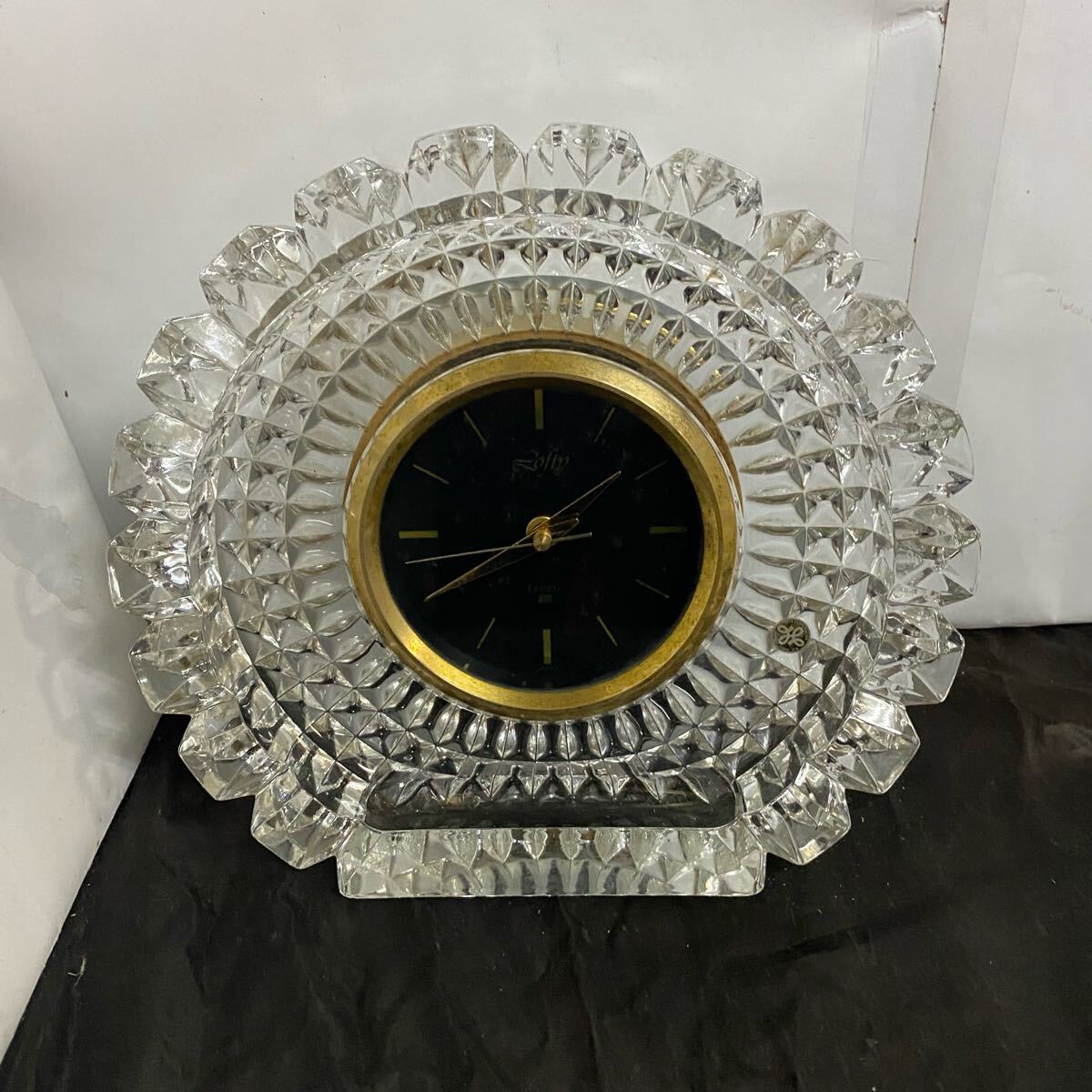 HOYA CRYSTAL Lofty アナログ置時計 ホヤ クリスタル ロフティ拍卖