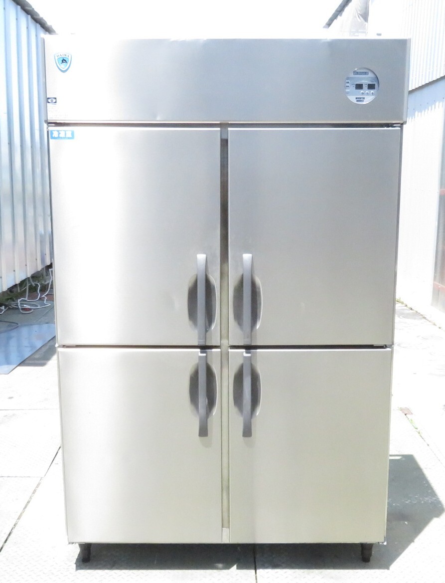 【保証付】2021年 大和冷機 業務用縦型4ドア冷凍冷蔵庫(1凍3蔵) 401YS1-EX 幅1200×奥650×高1900 100V MT2505071144拍卖
