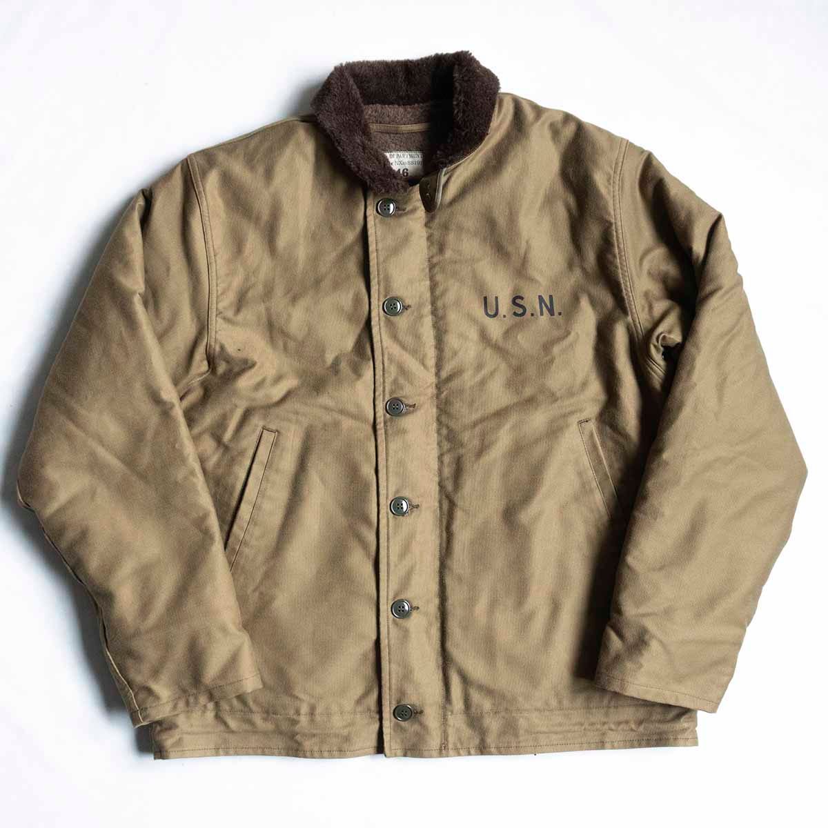 【美品/ビッグサイズ】THE REAL McCOY'S 【N-1 DECK JACKET 】46 デッキジャケット ミリタリー 25041091拍卖