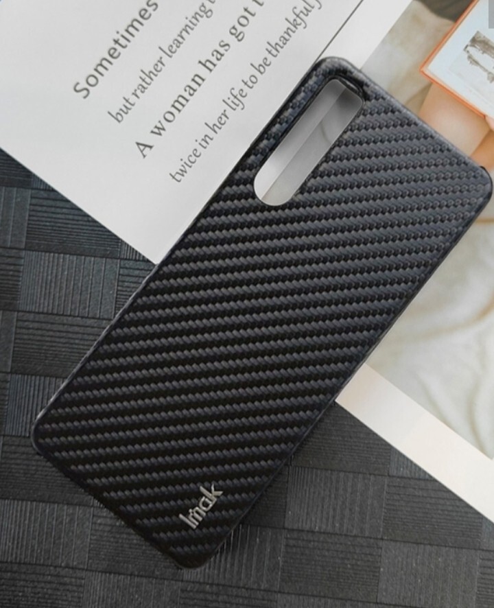 ソニーの Xperia 5 IV 炭素繊維 PU + PC 黒 ブラック拍卖