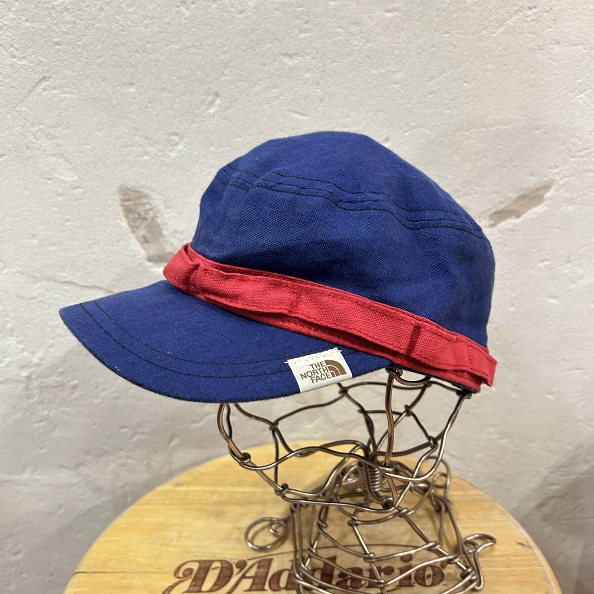 THE NORTH FACE / ザノースフェイス NN01319 エクスプローラー ワークキャップ ツートーン ブルー 麻100% アウトドア キャスケット USED拍卖
