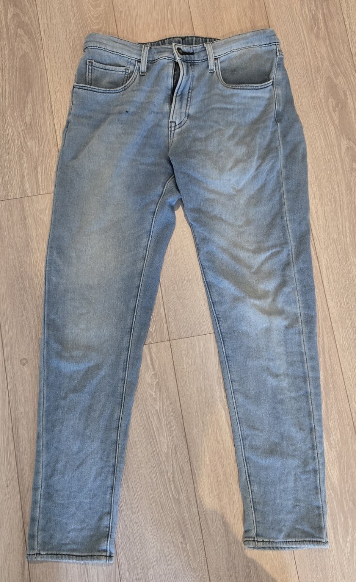 ユニクロ ストレッチ パンツ デニム ジーンズ ジョグジーンズ M 76~84拍卖